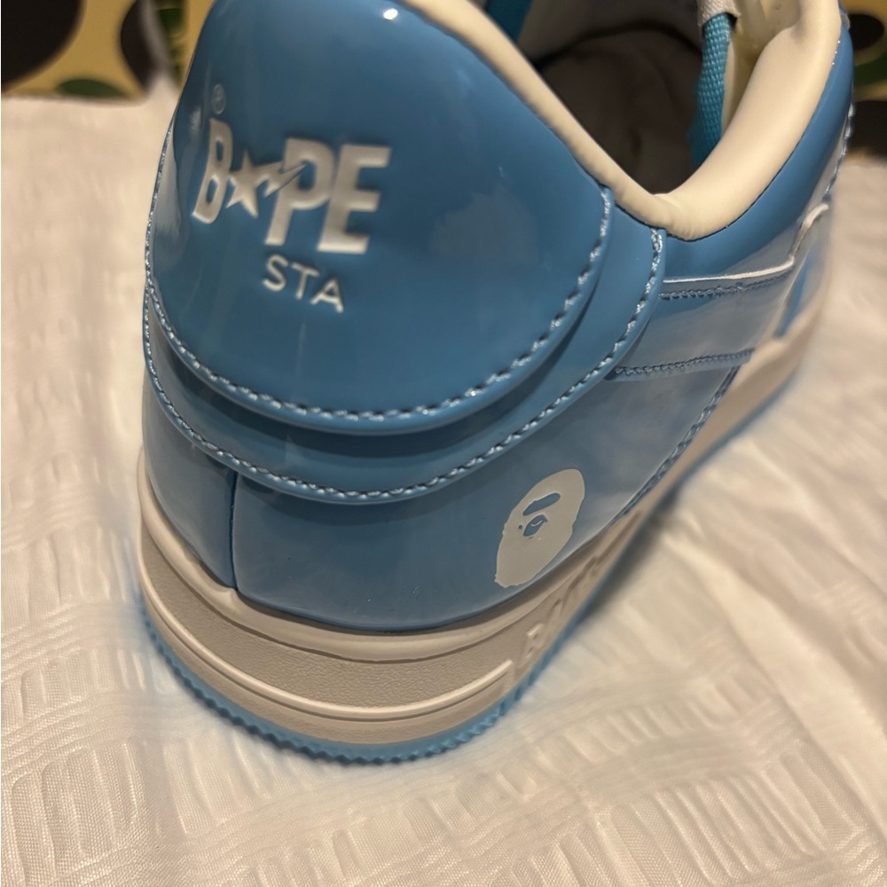 BAPE Kids' Blue and White Sneakers - Picture 5 of 7